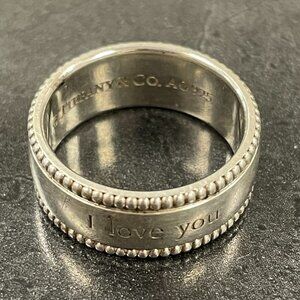 Engraved "I Love You" Tiffany & Co. Ring